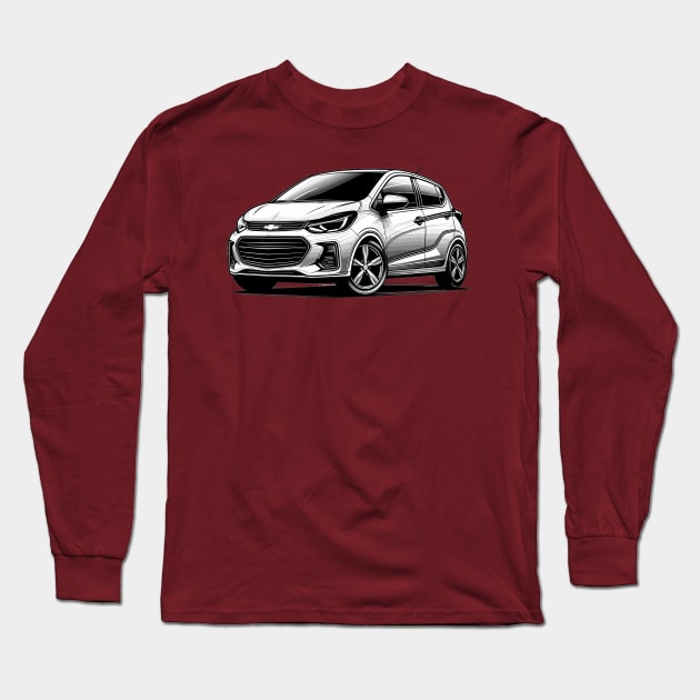 Chevy Spark Long Sleeve T-Shirt by Vehicles-Art